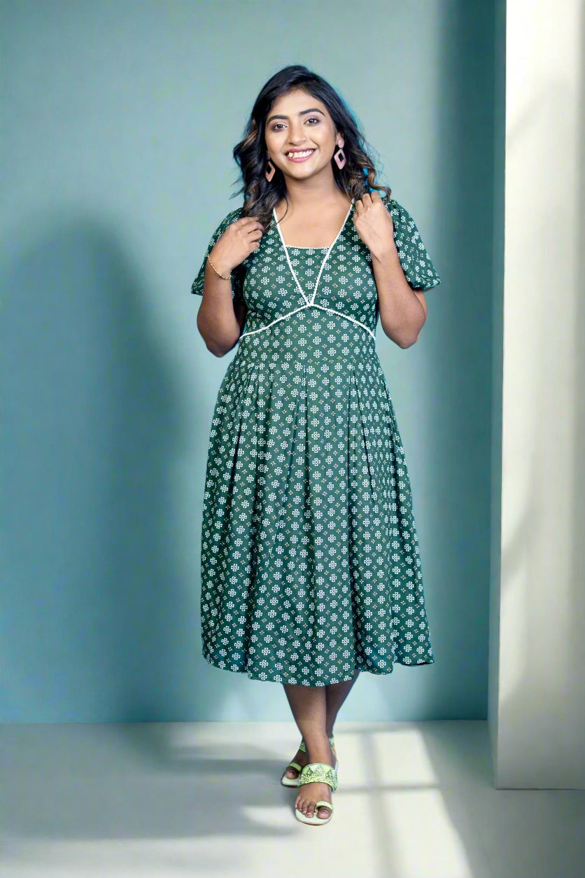 Hyrr Cutiepie Gown Green