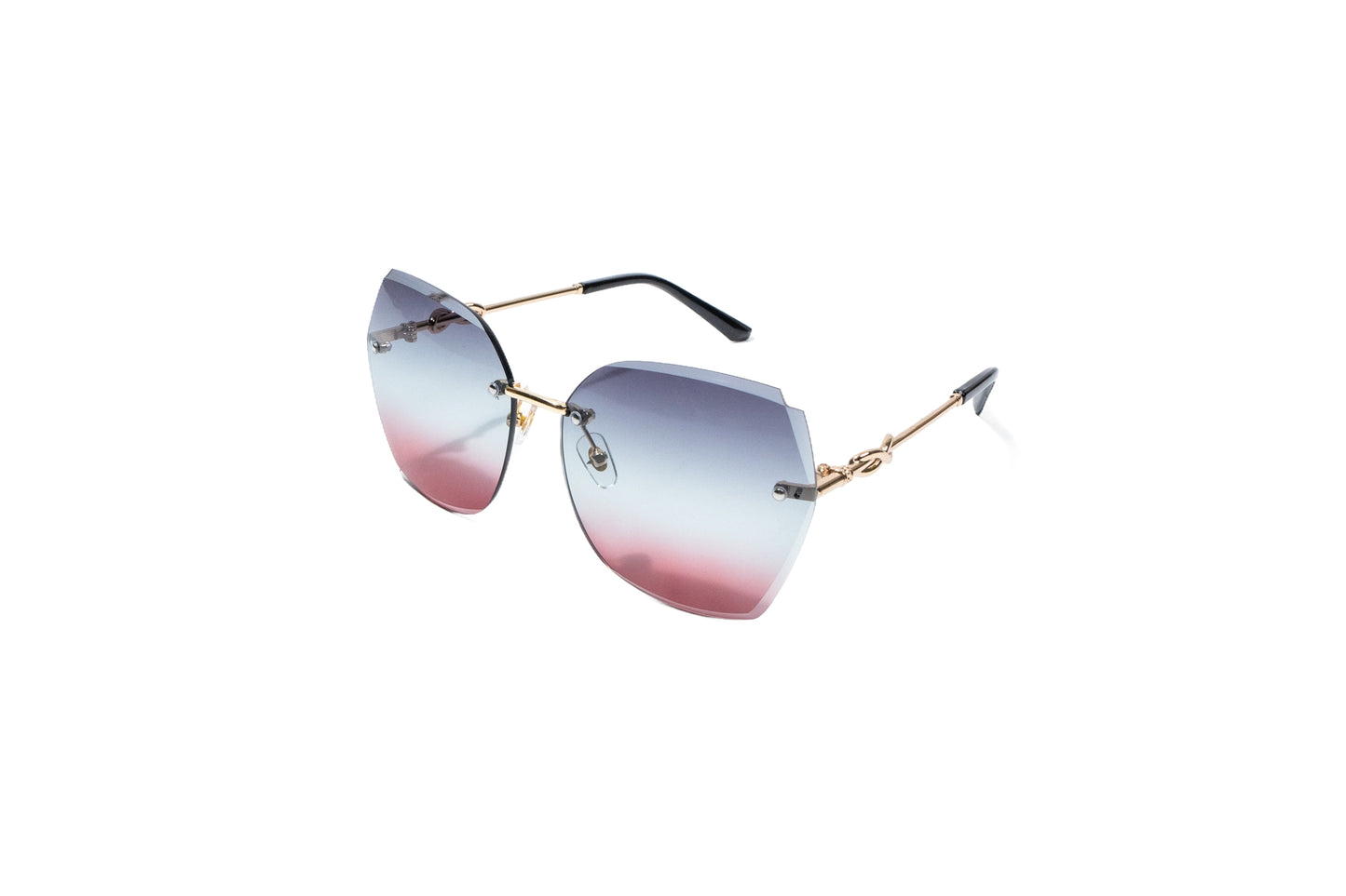 Q133E. Premium Rimless sunglass UV400 Retina protected cooling glass