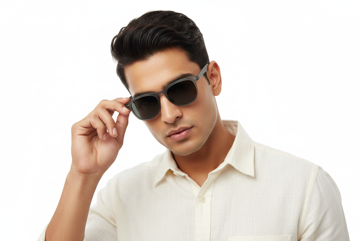 K96F. Men’s wayfarer Celebrity sunglass UV400 Retina protected cooling glass