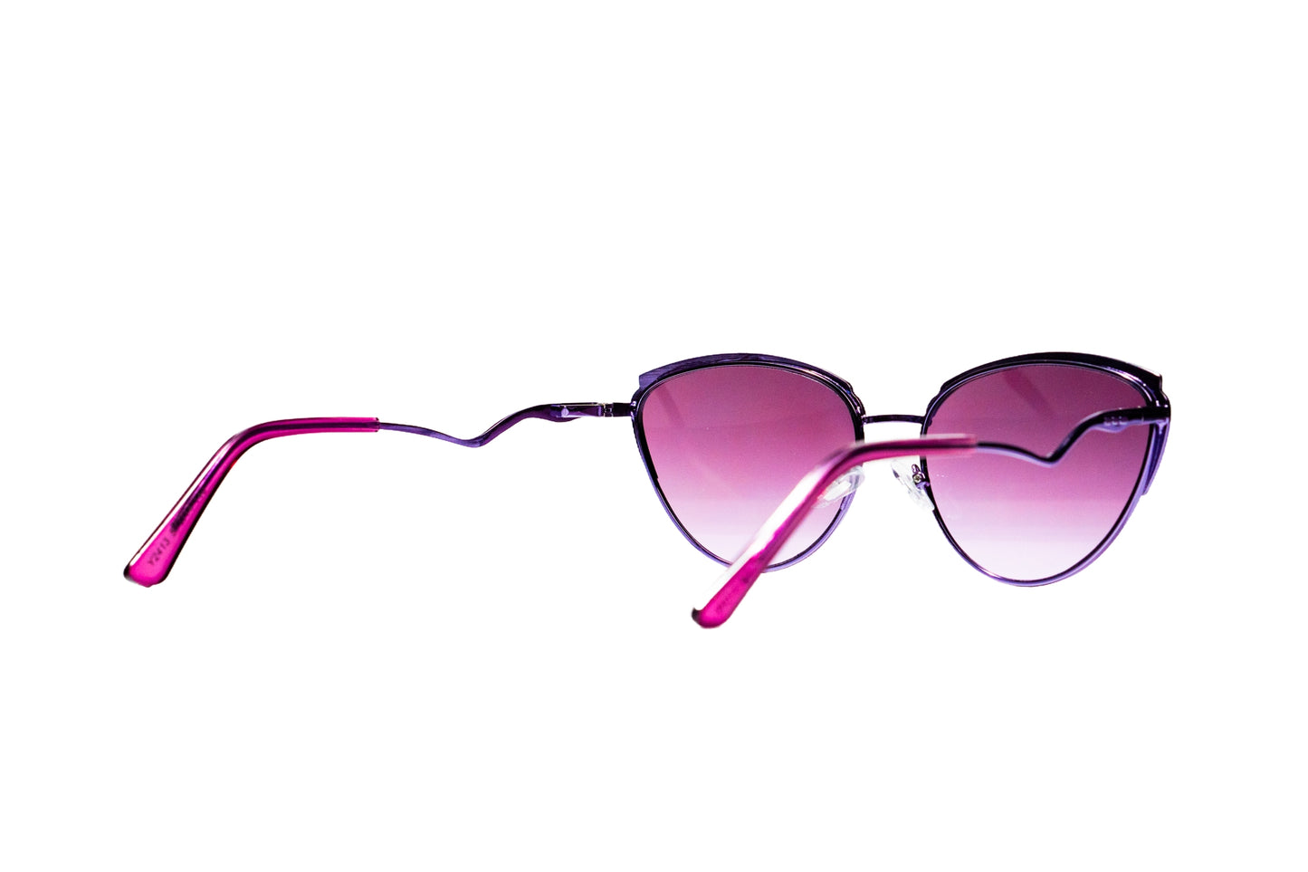 859. Premium lightweight cat eye metal sunglass UV400 Retina protected cooling glass