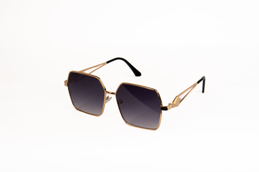 533.Black gold  Metal Luxury celebrity UV400 Retina protected colling glass