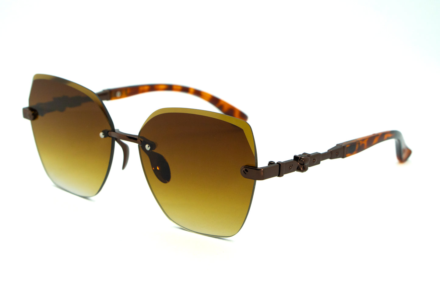 335. Celebrity Rimless diamond cut UV400 Retina protected cooling glass