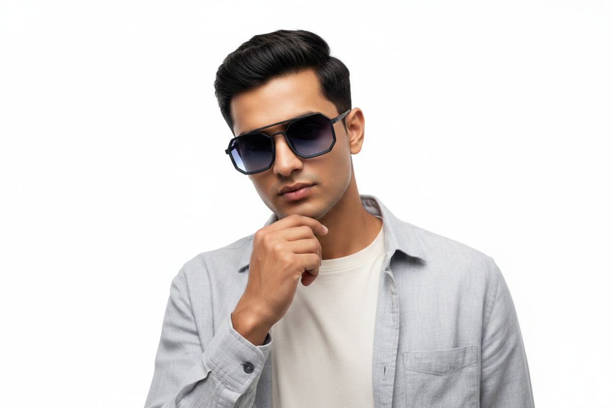 K145a. Men’s Celebrity sunglass UV400 Retina protected cooling glass