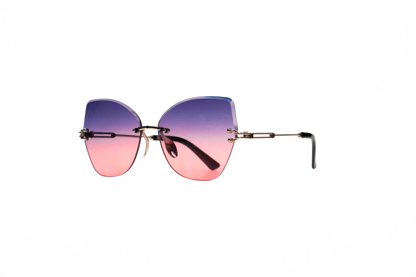 649. Celebrity Rimless diamond cut UV400 Retina protected cooling glass