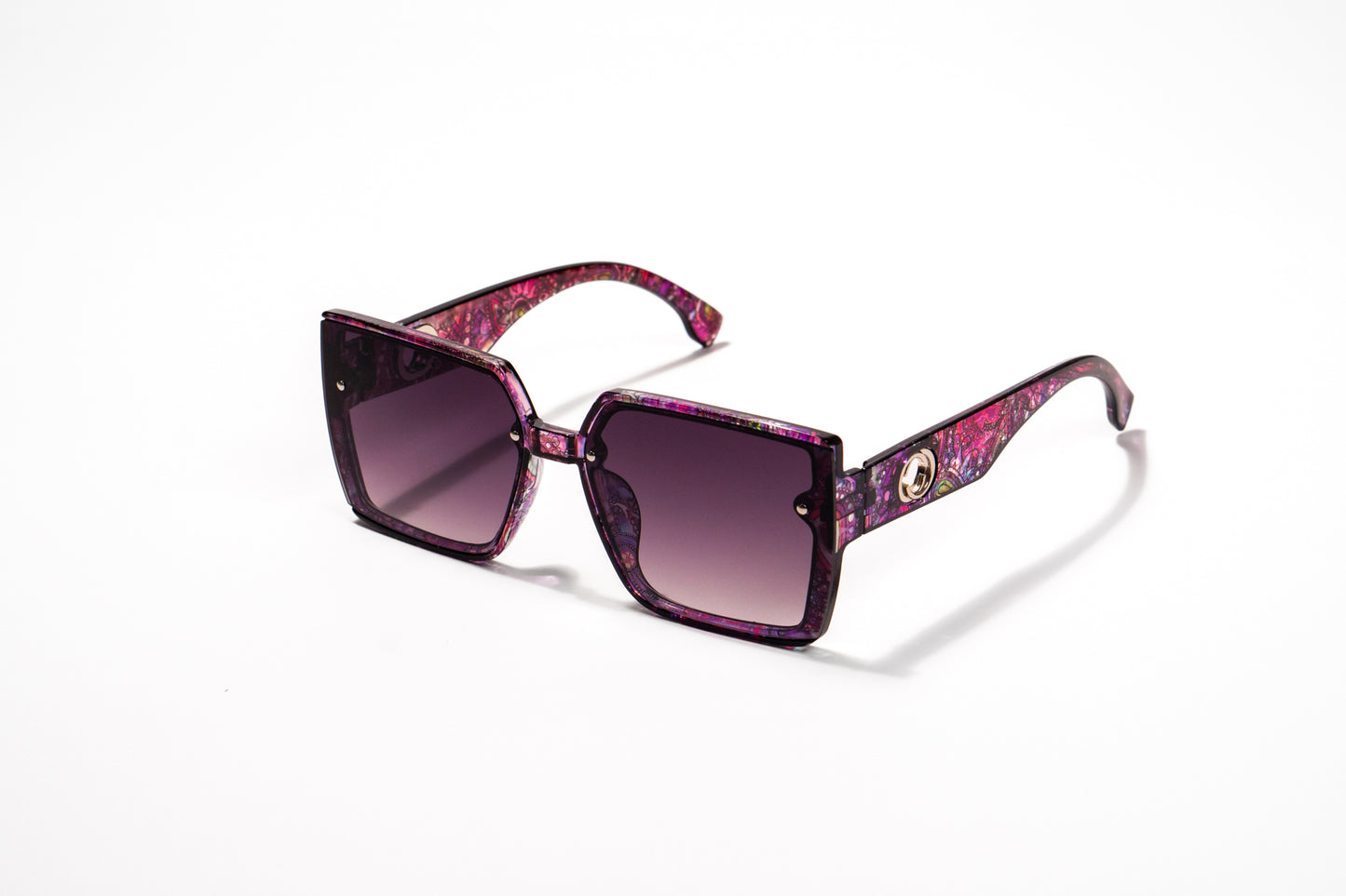 496. Square floral Celebrity UV400 Retina protected cooling glass