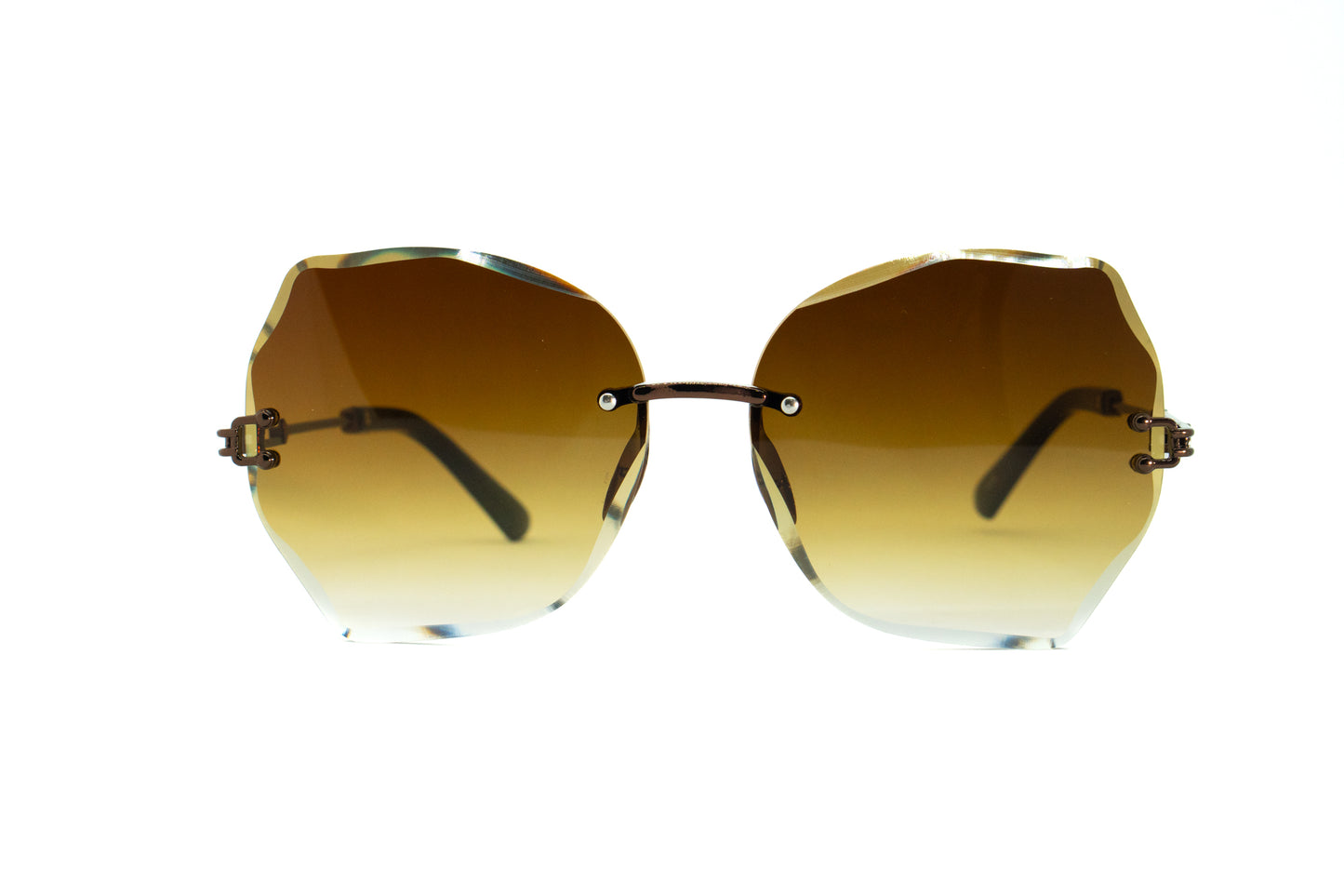 260. Celebrity Rimless diamond cut UV400 Retina protected cooling glass