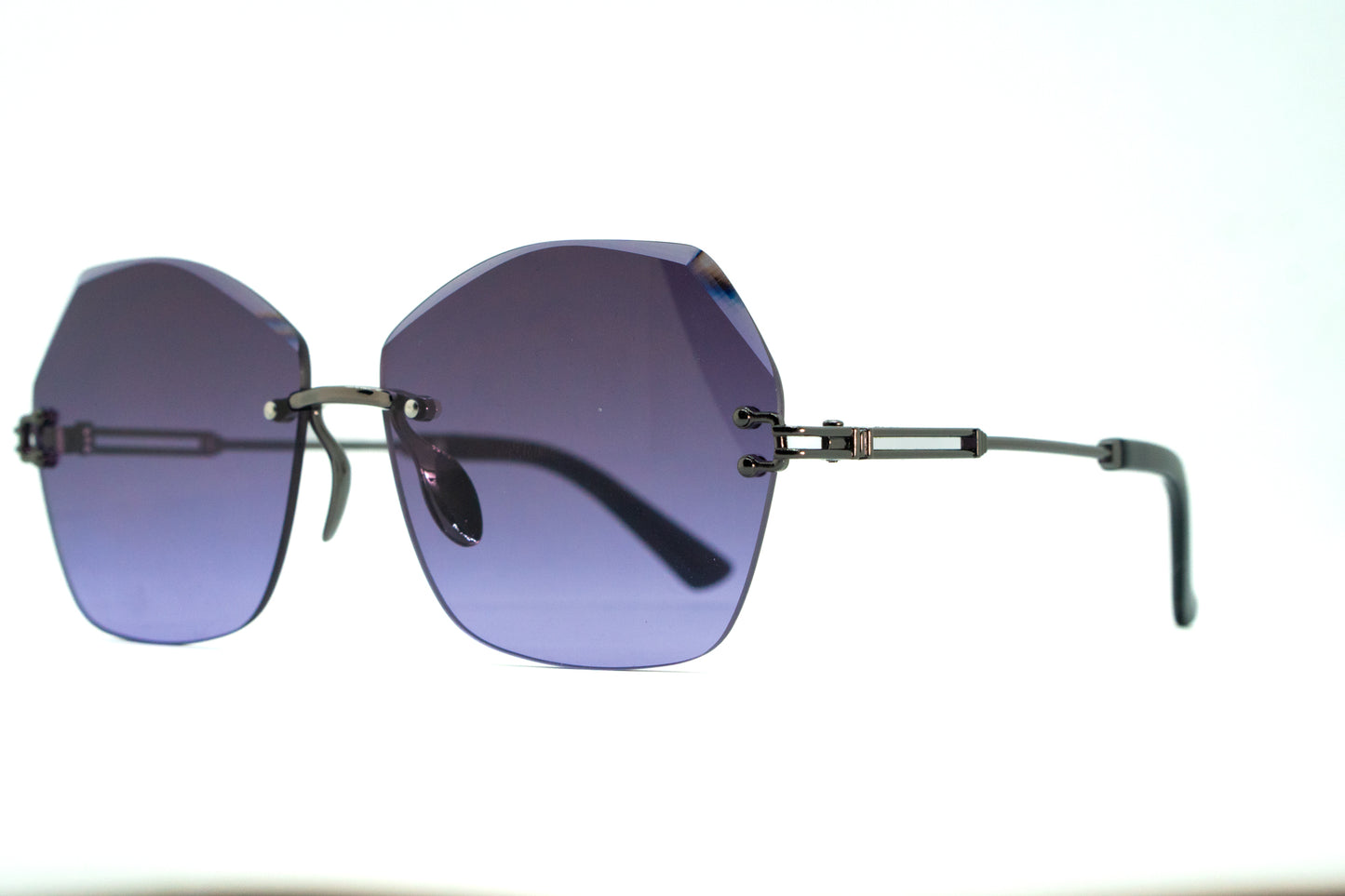 350. Celebrity Rimless diamond cut UV400 Retina protected cooling glass