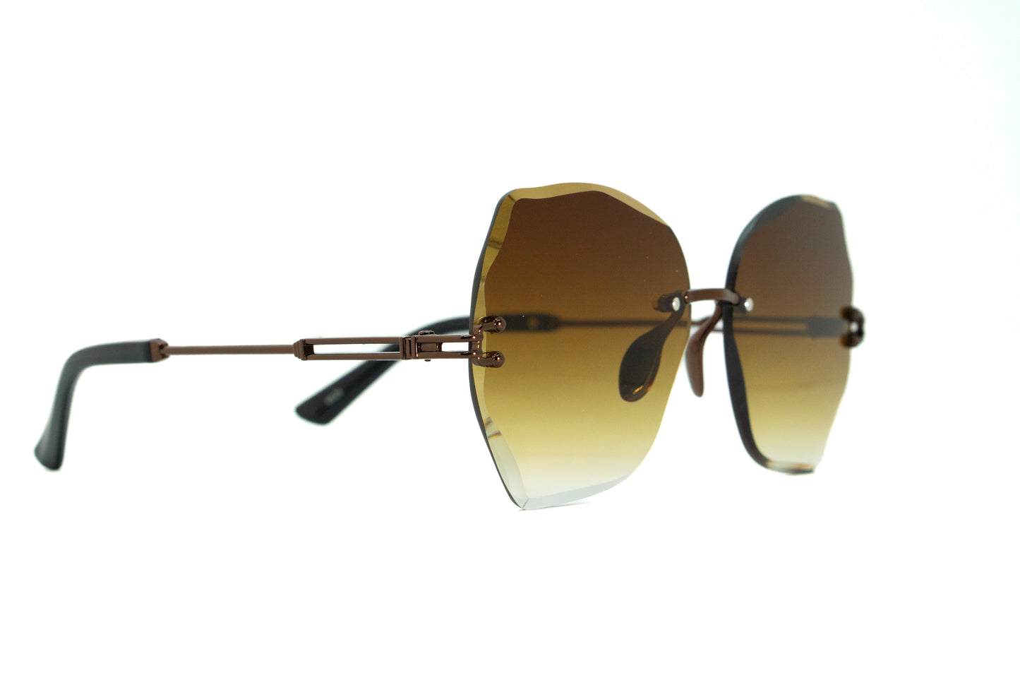 260. Celebrity Rimless diamond cut UV400 Retina protected cooling glass