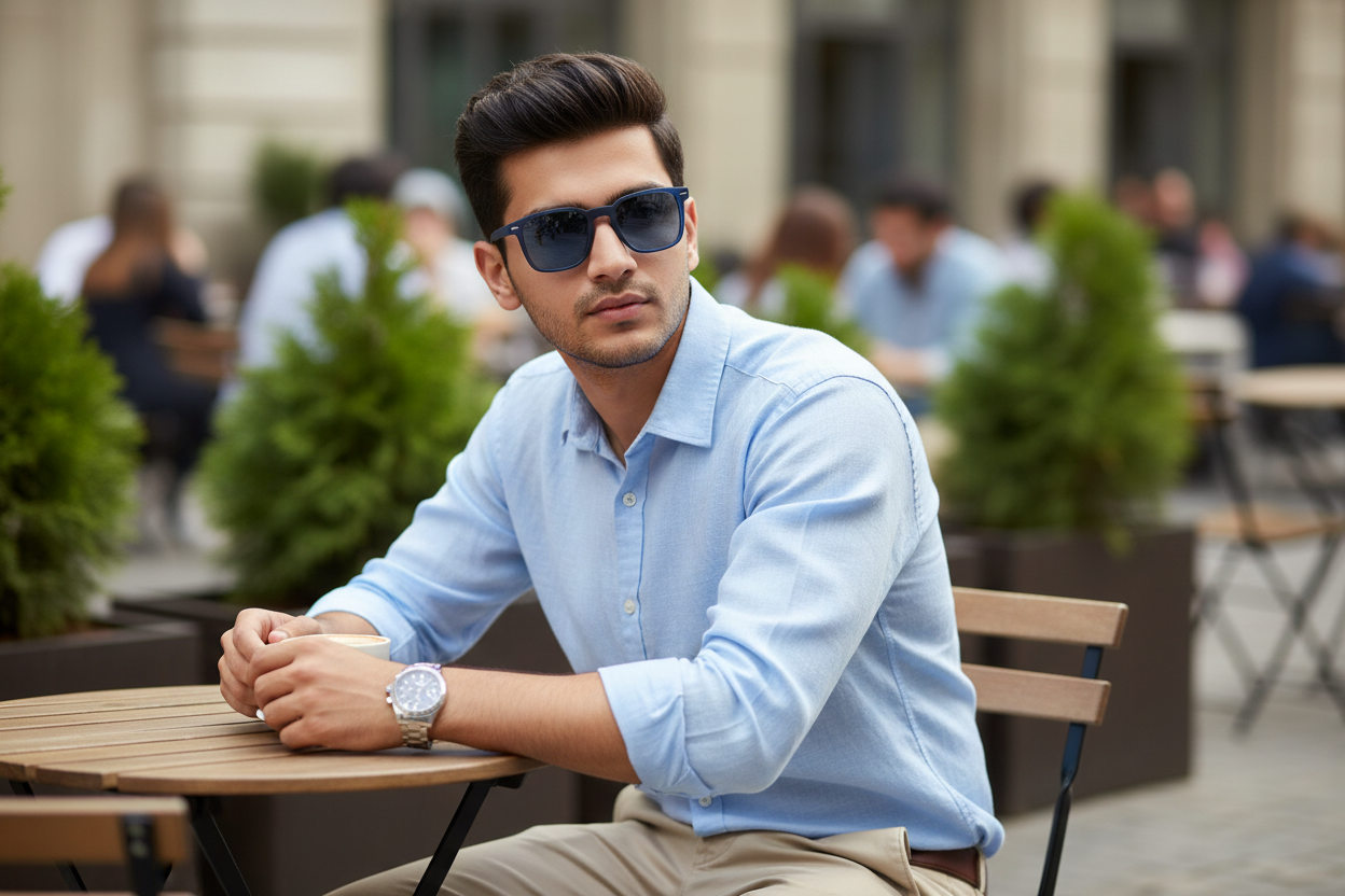 K165e. Men’s Celebrity sunglass UV400 Retina protected cooling glass