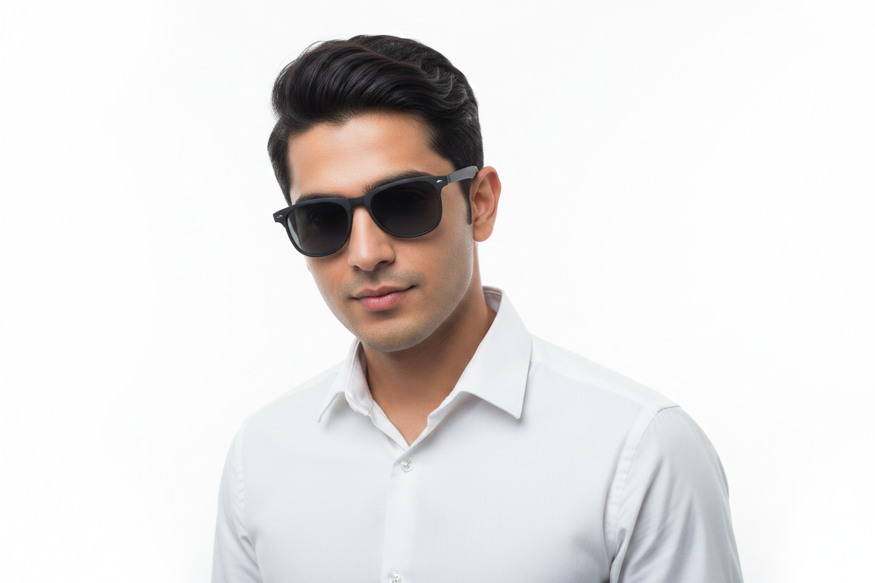 K96B. Men’s wayfarer Celebrity sunglass UV400 Retina protected cooling glass