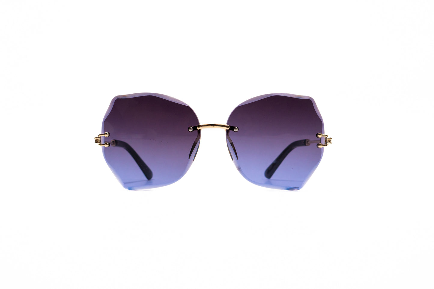 693. Celebrity Rimless diamond cut UV400 Retina protected cooling glass