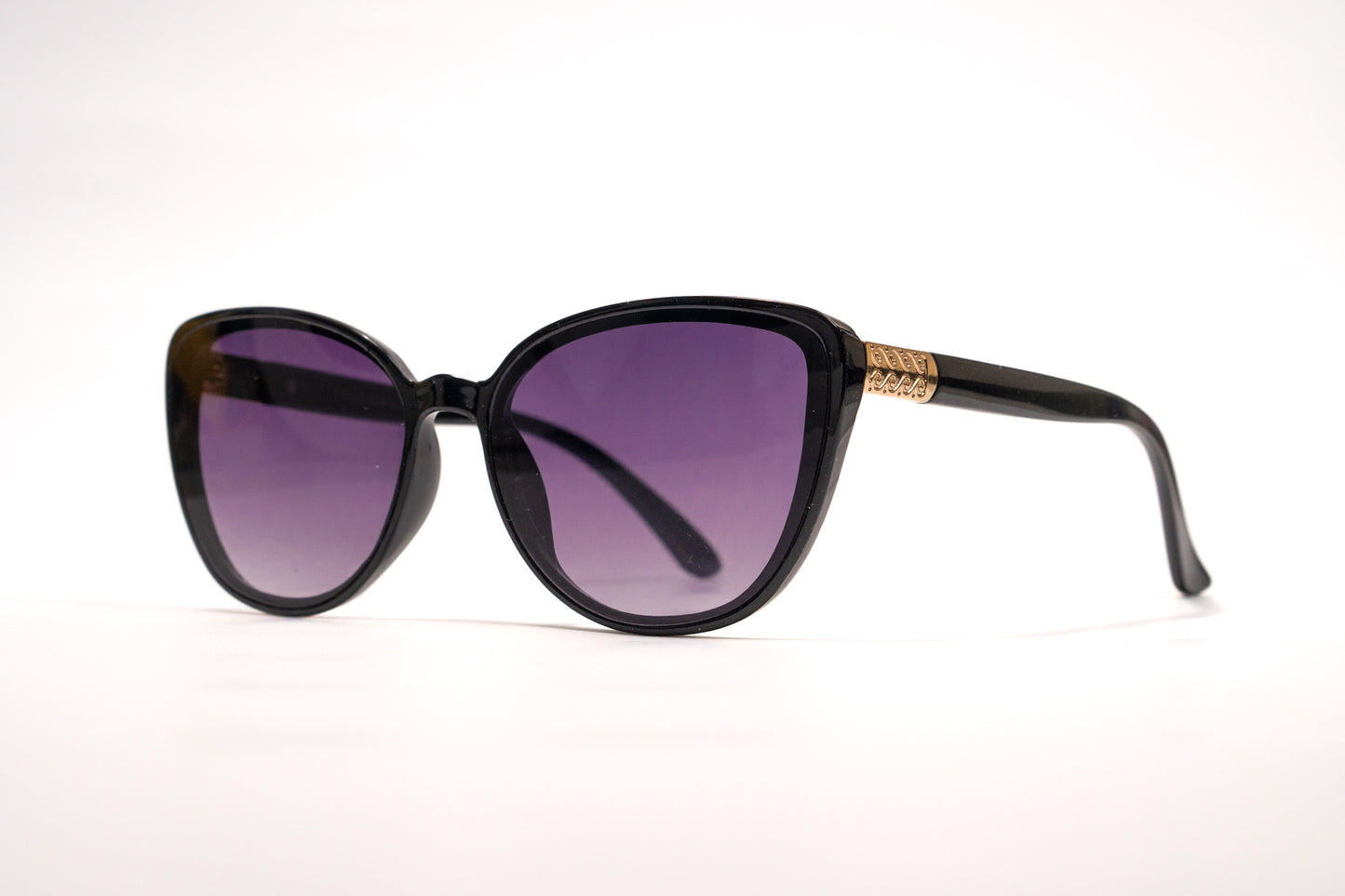 504. Cat eye Premium black Celebrity UV400 Retina protected cooling glass