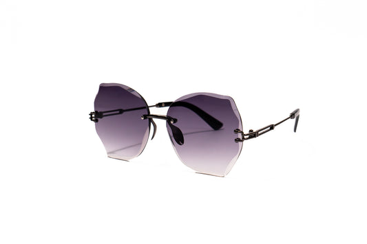 696. Celebrity Rimless diamond cut UV400 Retina protected cooling glass