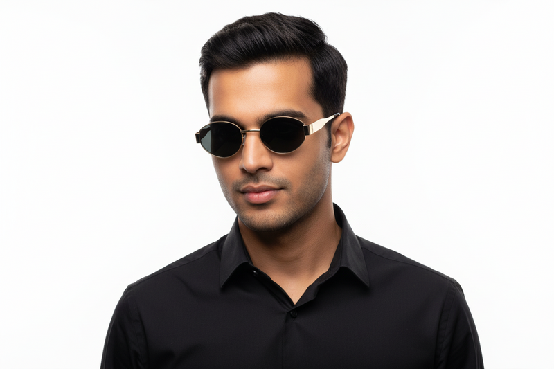 897M. Unisex metal trendy Sunglasses, UV400 Retina Protection,Cooling Shield