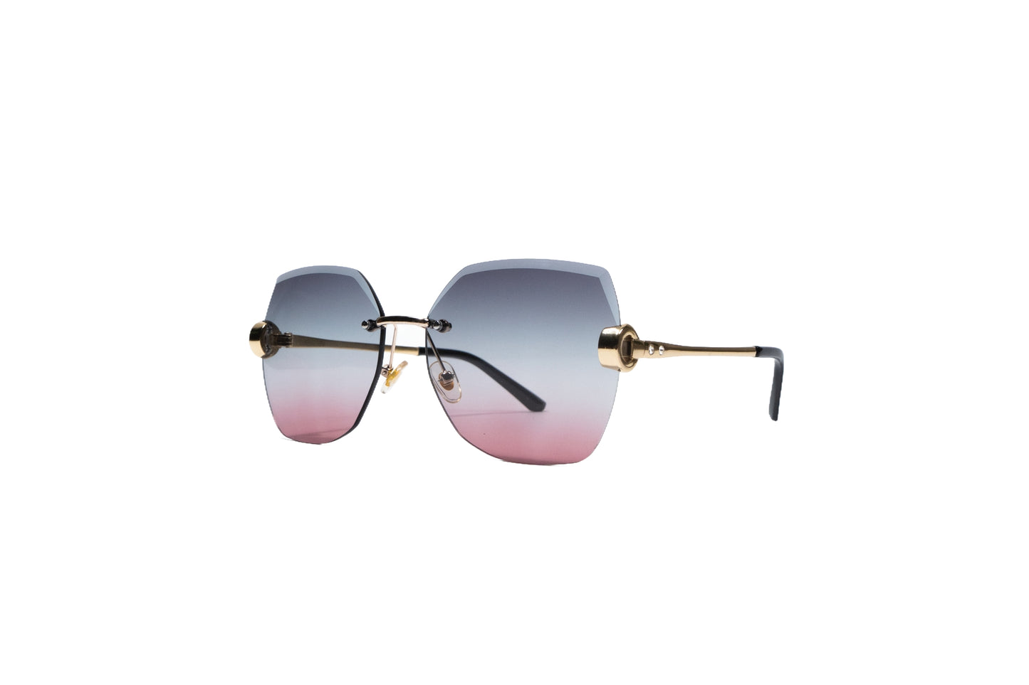 Q37B. Premium Rimless sunglass UV400 Retina protected cooling glass