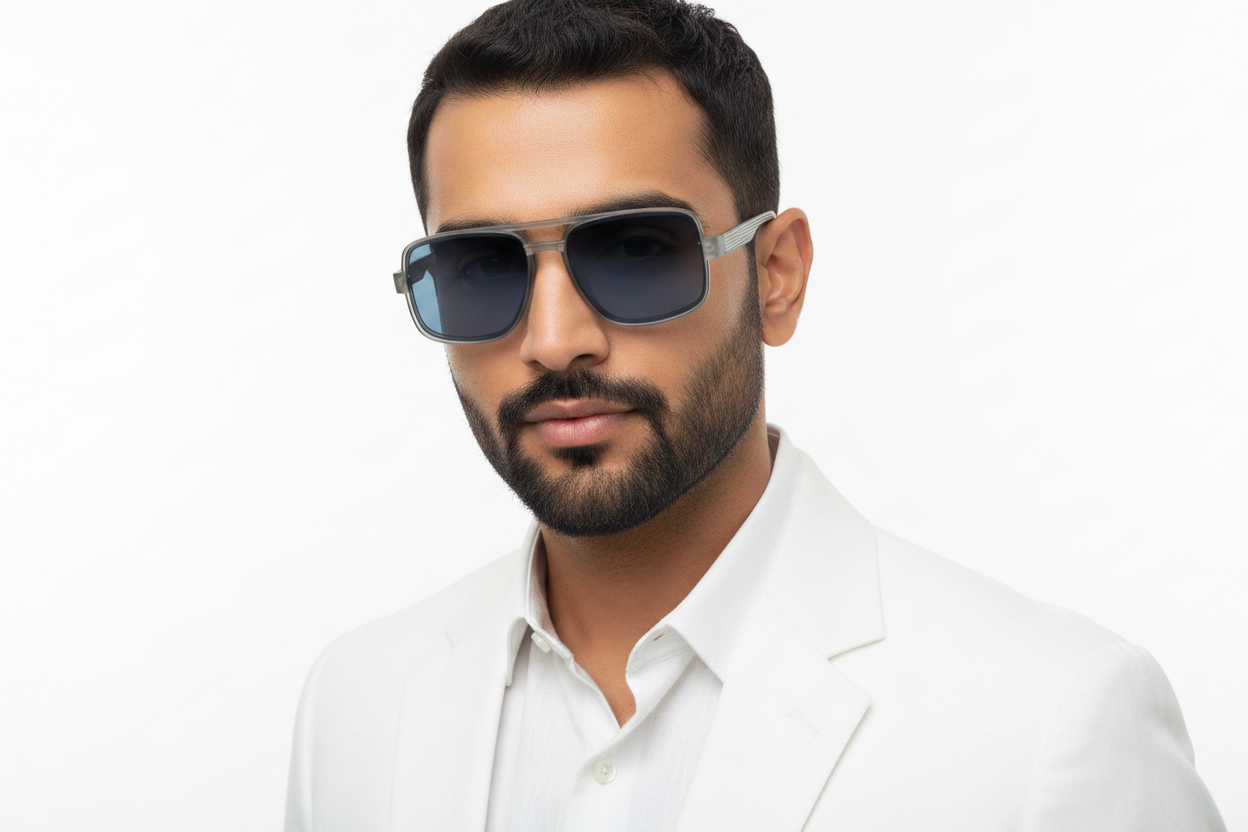 K142b. Men’s Celebrity sunglass UV400 Retina protected cooling glass