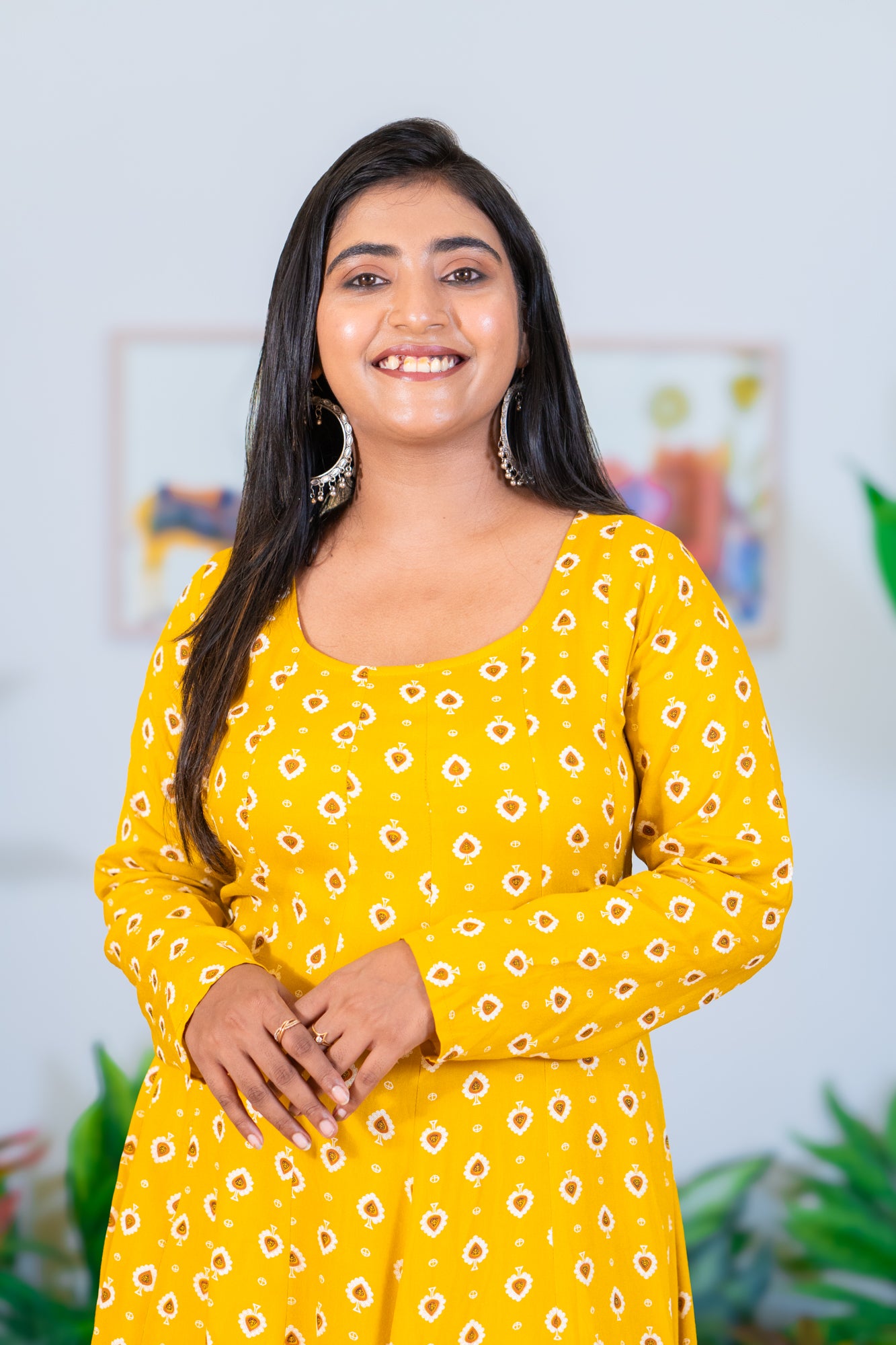 Hyrr Tekka  Gown Yellow