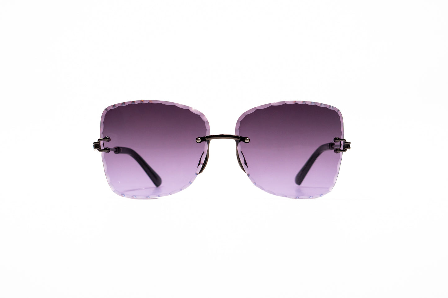 679. Celebrity Rimless diamond cut UV400 Retina protected cooling glass