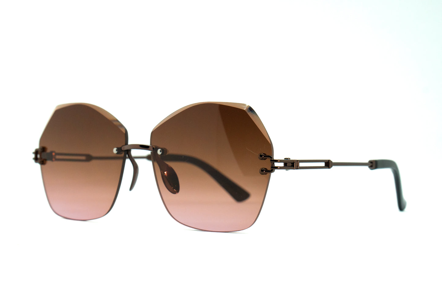 349. Celebrity Rimless diamond cut UV400 Retina protected cooling glass