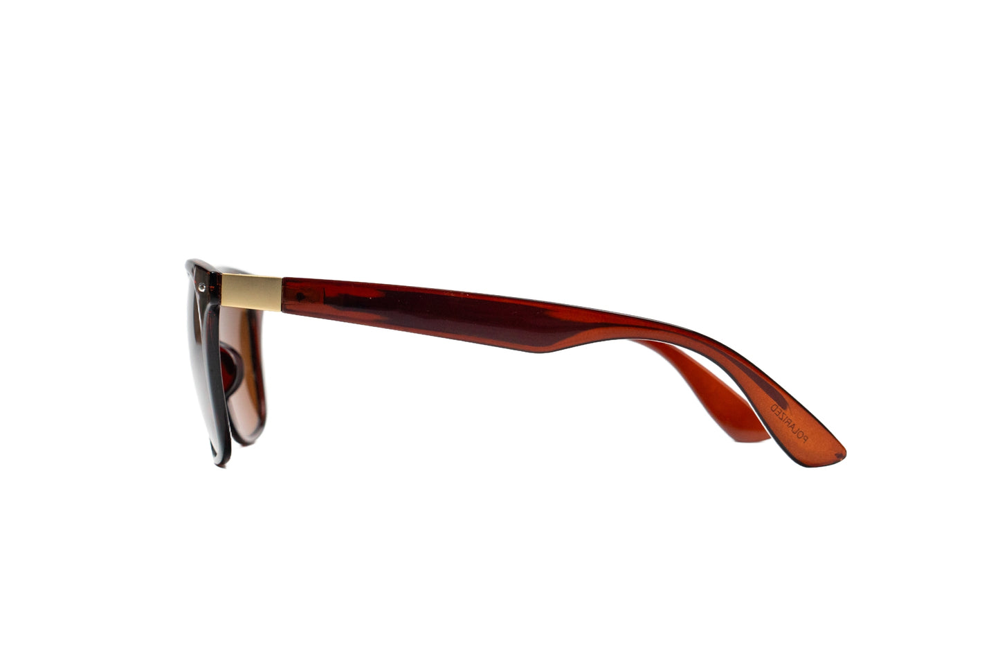 Q73. Men’s glossy brown Polarised Sunglasses, UV400 Retina Protection,Cooling Shield