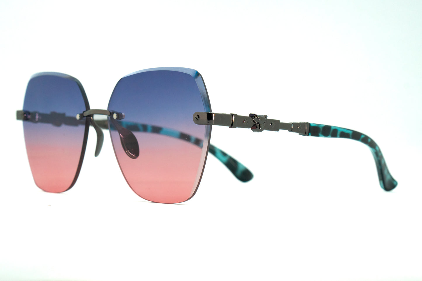 315. Celebrity Rimless diamond cut UV400 Retina protected cooling glass