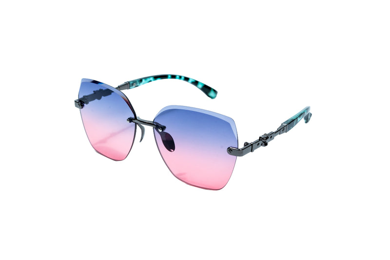 315. Celebrity Rimless diamond cut UV400 Retina protected cooling glass