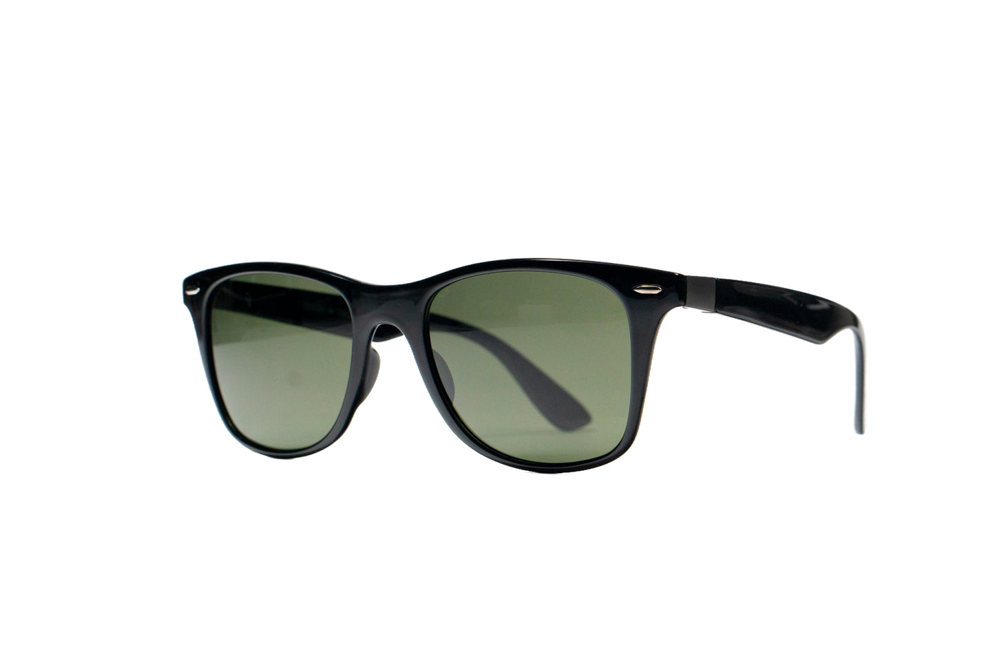 Q74. Men’s glossy black Polarised Sunglasses, UV400 Retina Protection,Cooling Shield