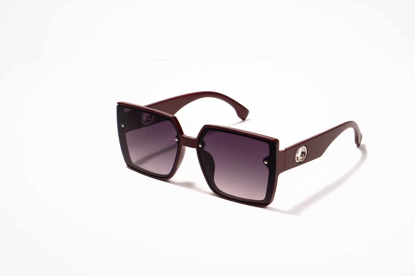 498. Square marron Celebrity UV400 Retina protected cooling glass
