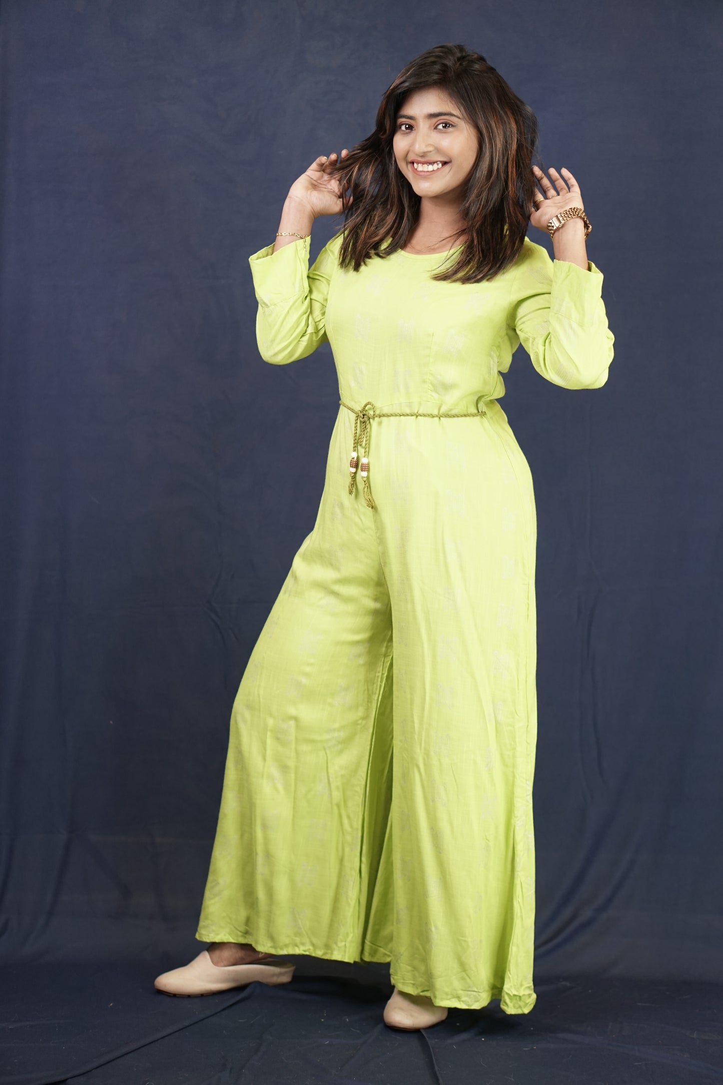 Hyrr Summer Jumpsuit Lime Green