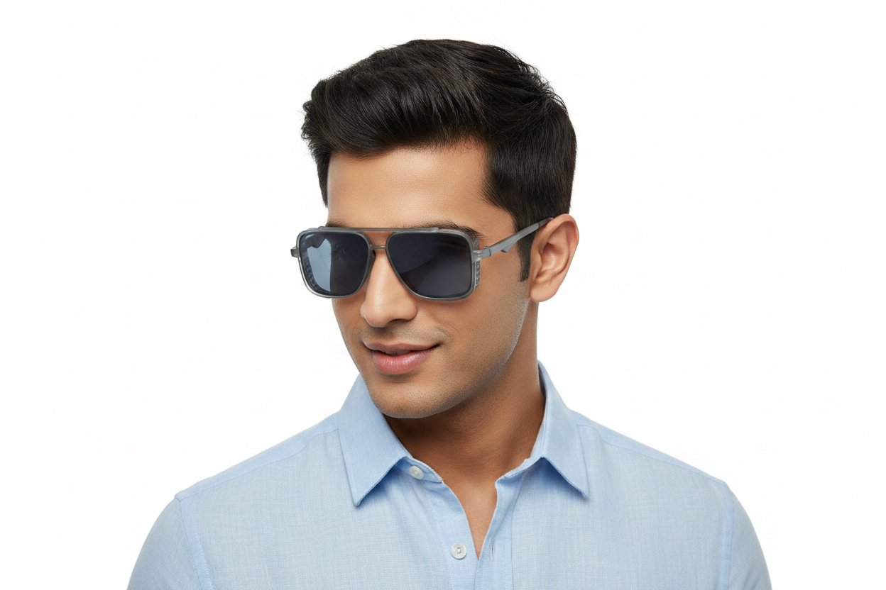 K164b. Men’s Celebrity sunglass UV400 Retina protected cooling glass