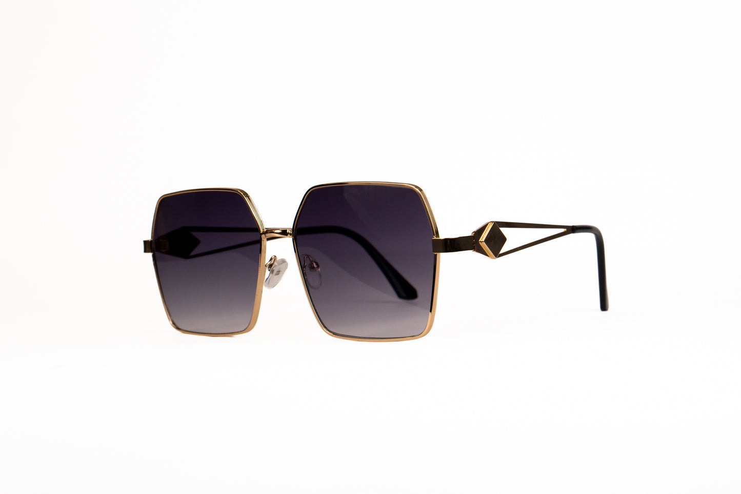 533.Black gold  Metal Luxury celebrity UV400 Retina protected colling glass