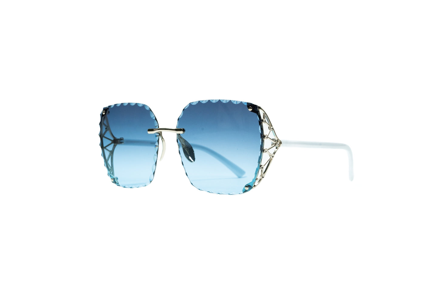 Q256. Premium rimless sunglass UV400 Retina protected cooling glass