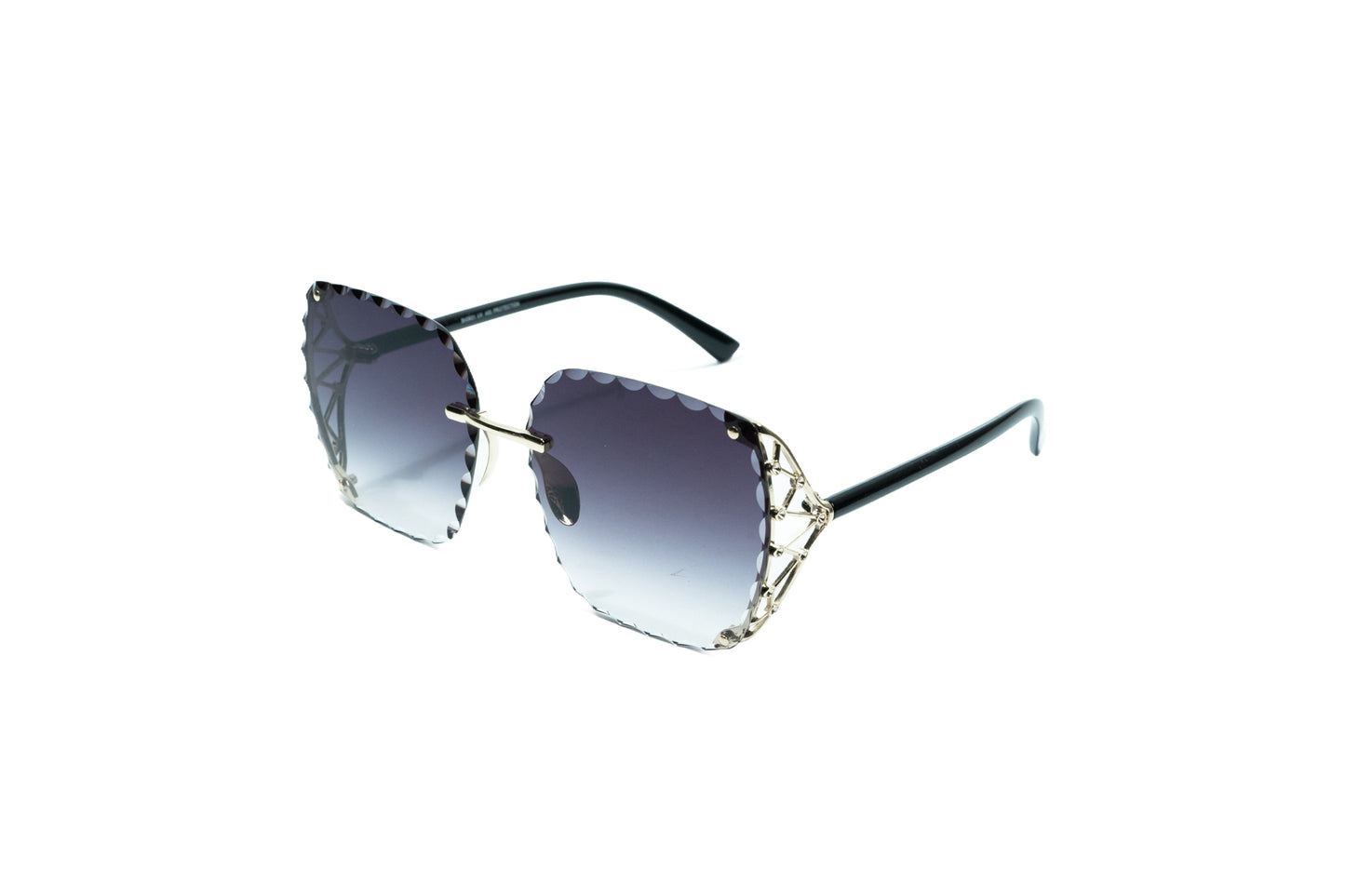 Q257. Premium rimless sunglass UV400 Retina protected cooling glass