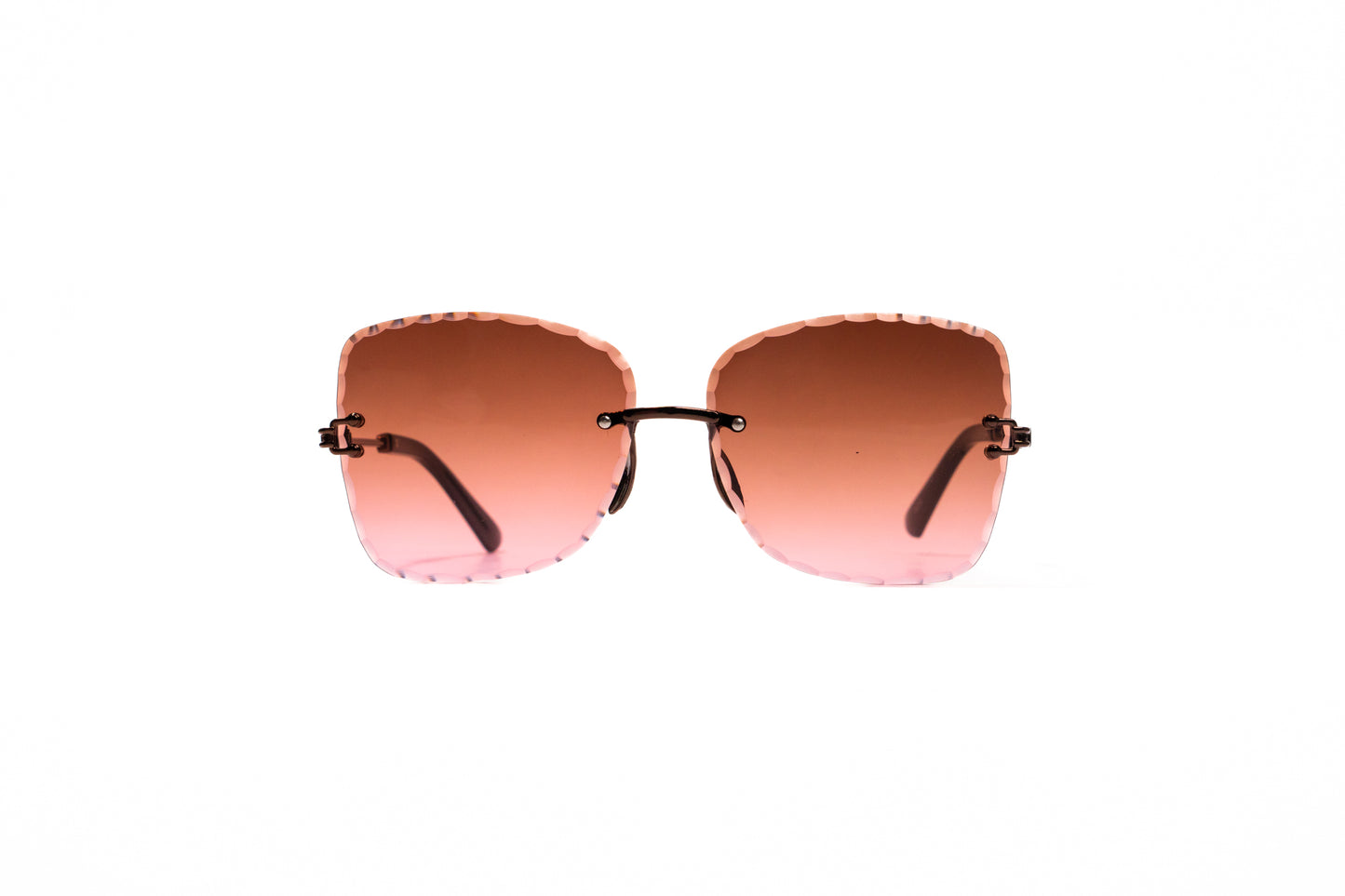 675. Celebrity Rimless diamond cut UV400 Retina protected cooling glass
