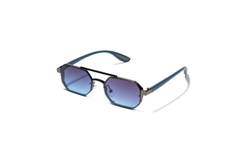 734. Men’s metal rimless Sunglass UV400 Retina protected cooling glass
