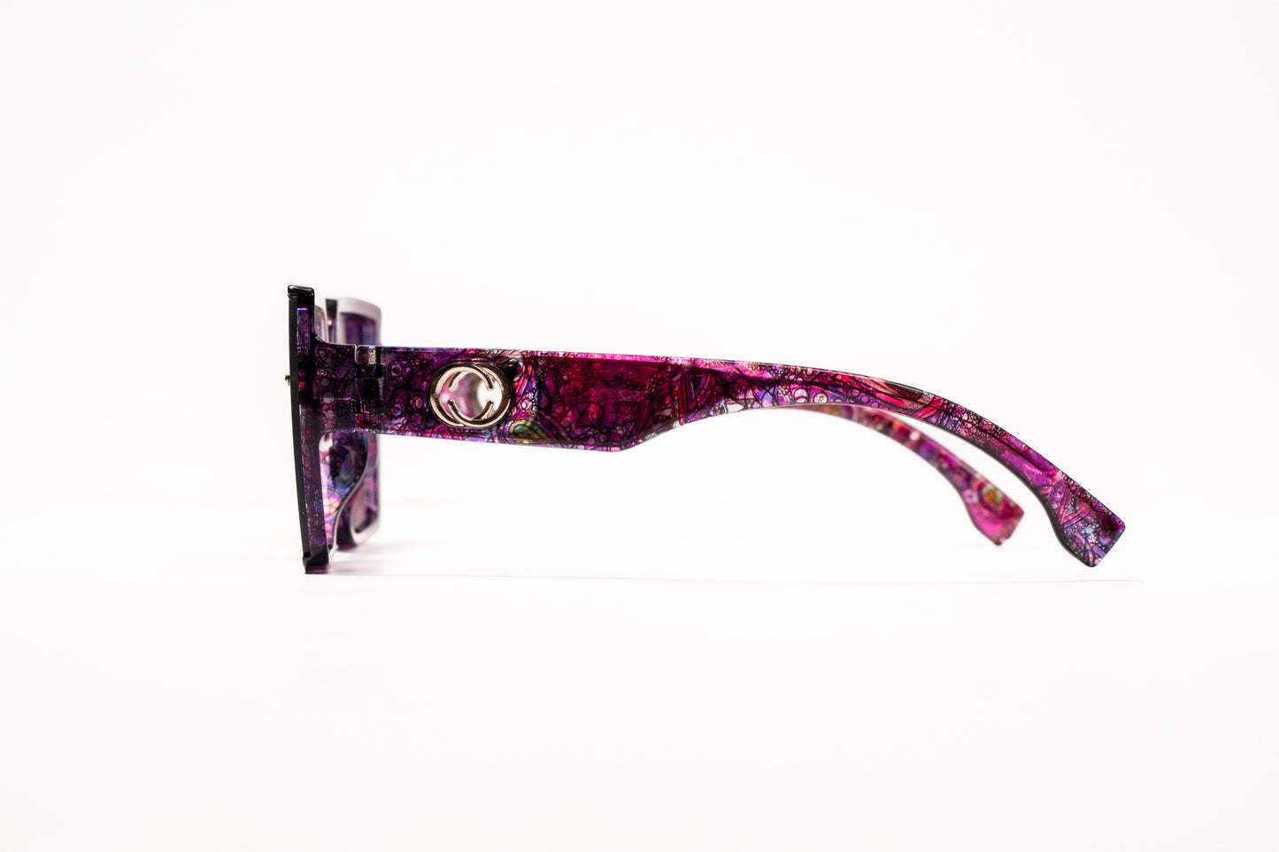 496. Square floral Celebrity UV400 Retina protected cooling glass