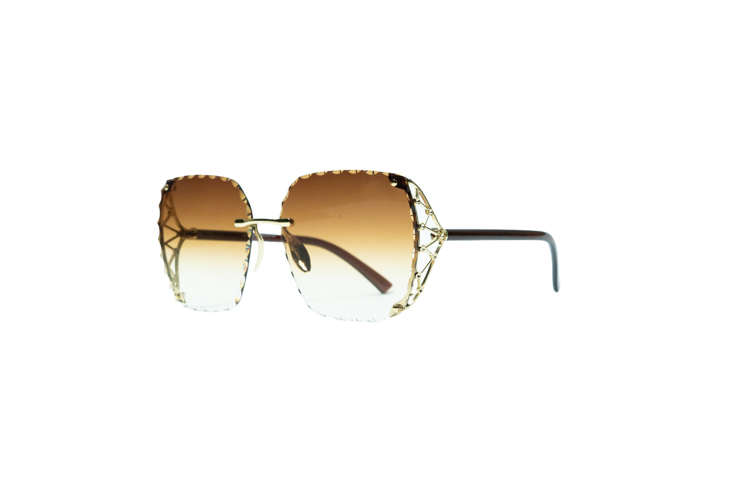 Q260. Premium rimless sunglass UV400 Retina protected cooling glass