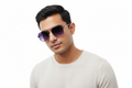 974b. Mens King metal sunglass UV400 Retina protected cooling glass