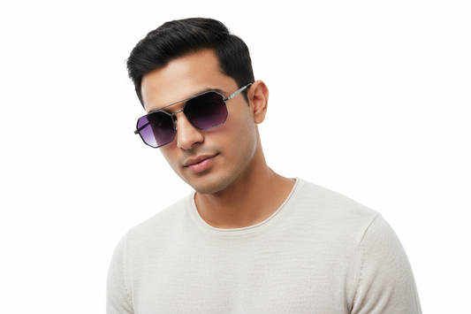 974b. Mens King metal sunglass UV400 Retina protected cooling glass