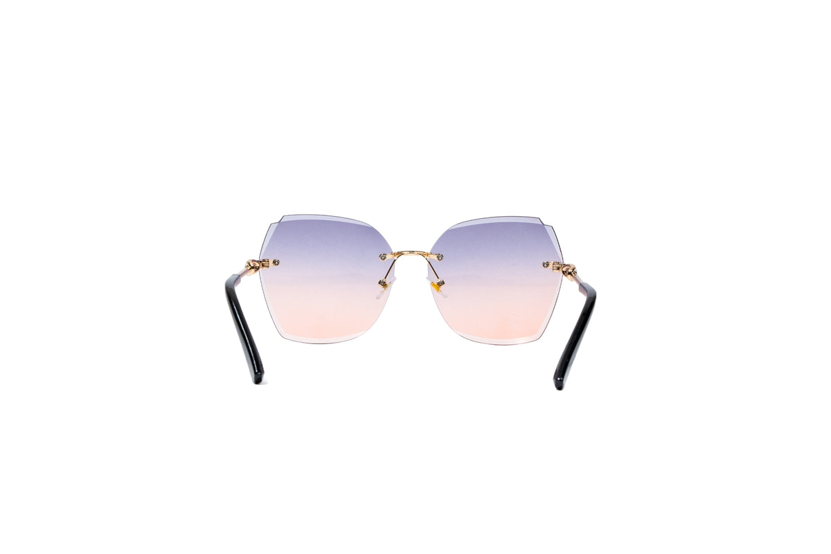 Q133C. Premium Rimless sunglass UV400 Retina protected cooling glass