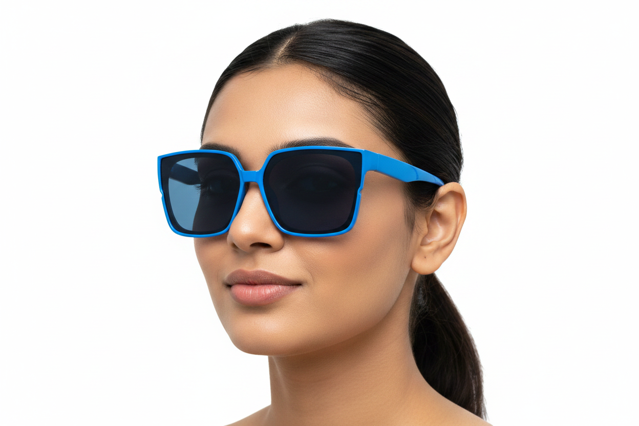 Q347. Celebrity stylish sunglasses UV400 Retina protected cooling glass