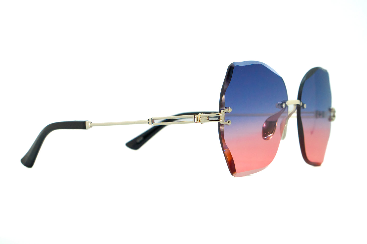 259. Celebrity Rimless diamond cut UV400 Retina protected cooling glass