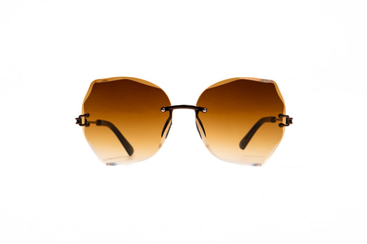 698. Celebrity Rimless diamond cut UV400 Retina protected cooling glass