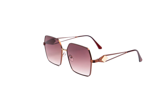 536. Rose gold Metal Luxury celebrity UV400 Retina protected colling glass