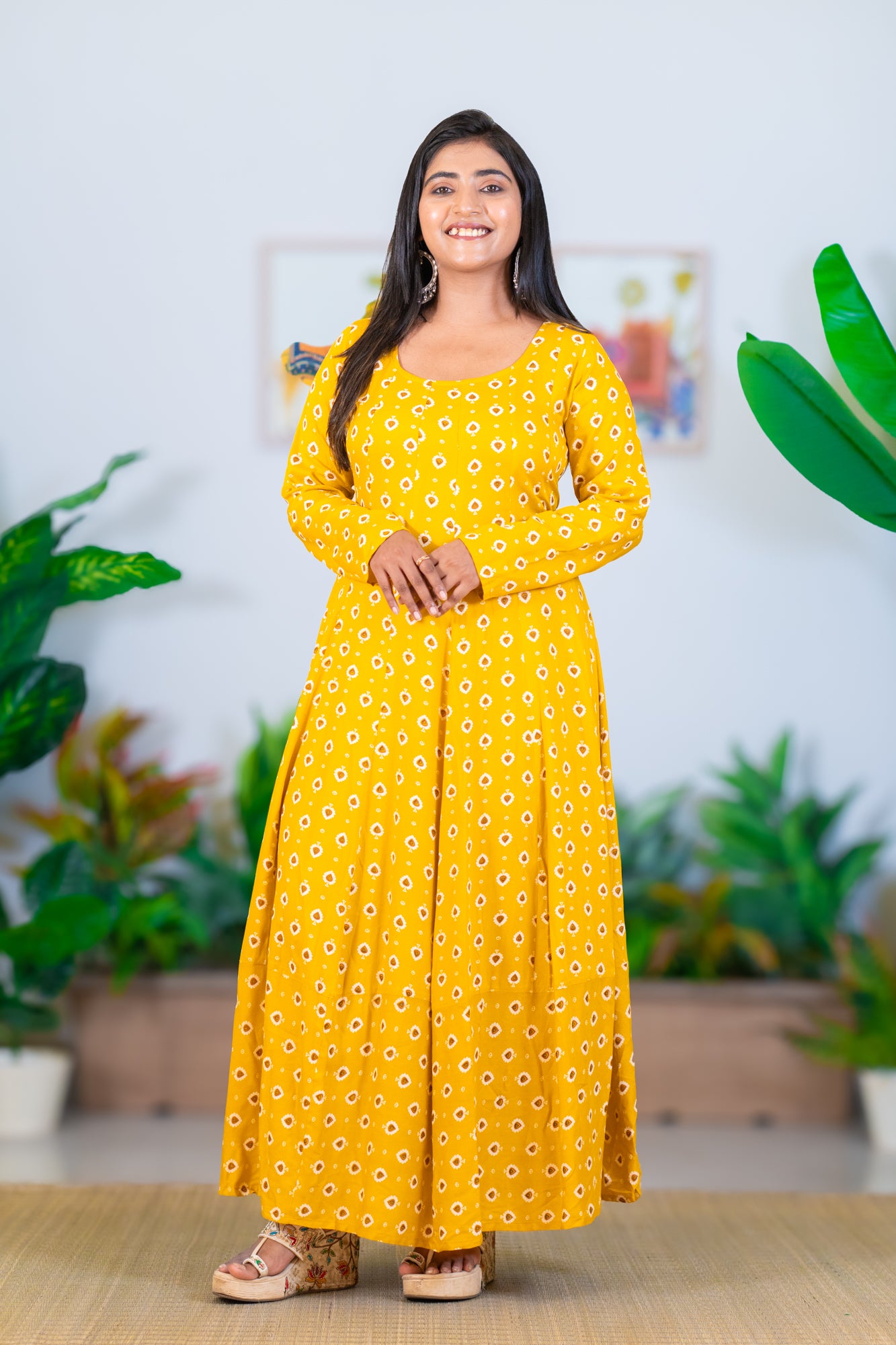 Hyrr Tekka  Gown Yellow