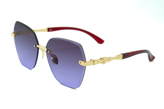 318. Celebrity Rimless diamond cut UV400 Retina protected cooling glass