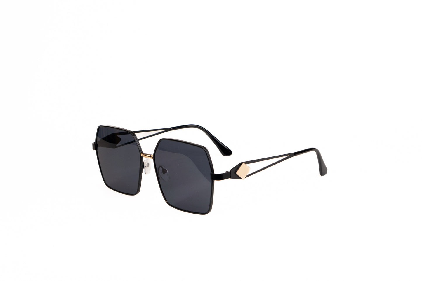 537.Black Metal Luxury celebrity UV400 Retina protected colling glass