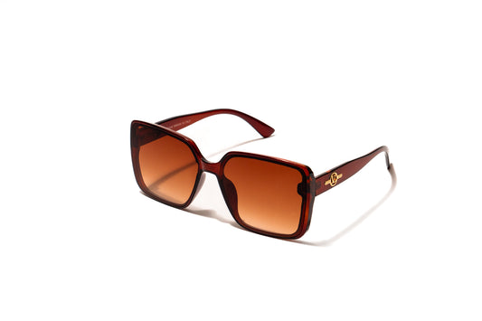 576.Square Primium brown Celebrity UV400 Retina protected cooling glass