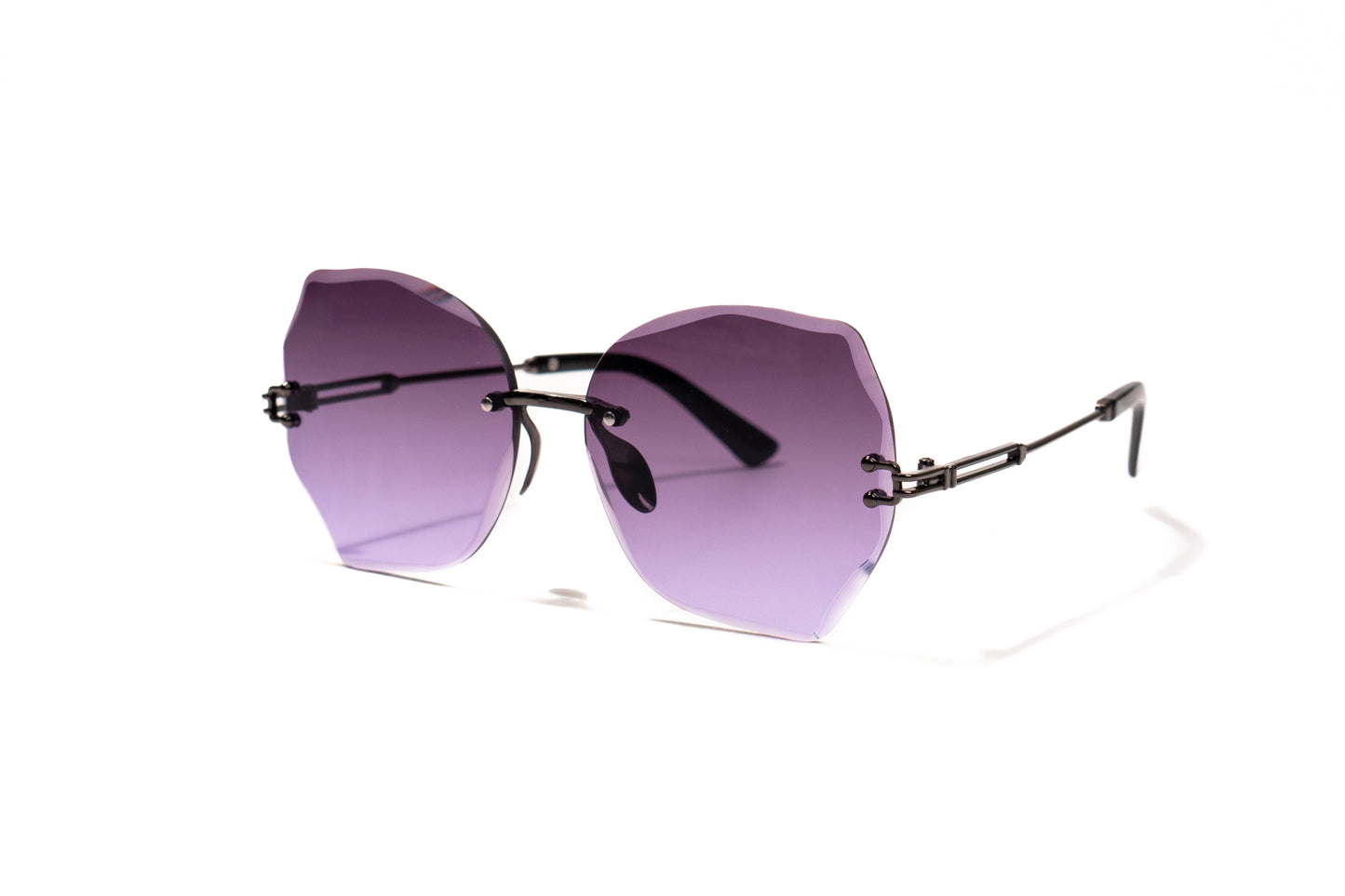 695. Celebrity Rimless diamond cut UV400 Retina protected cooling glass