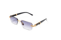 979. Unisex Rimless sunglass UV400 Retina protected cooling glass
